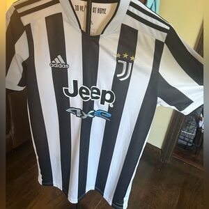 adidas Juventus Black and White Men's Jersey